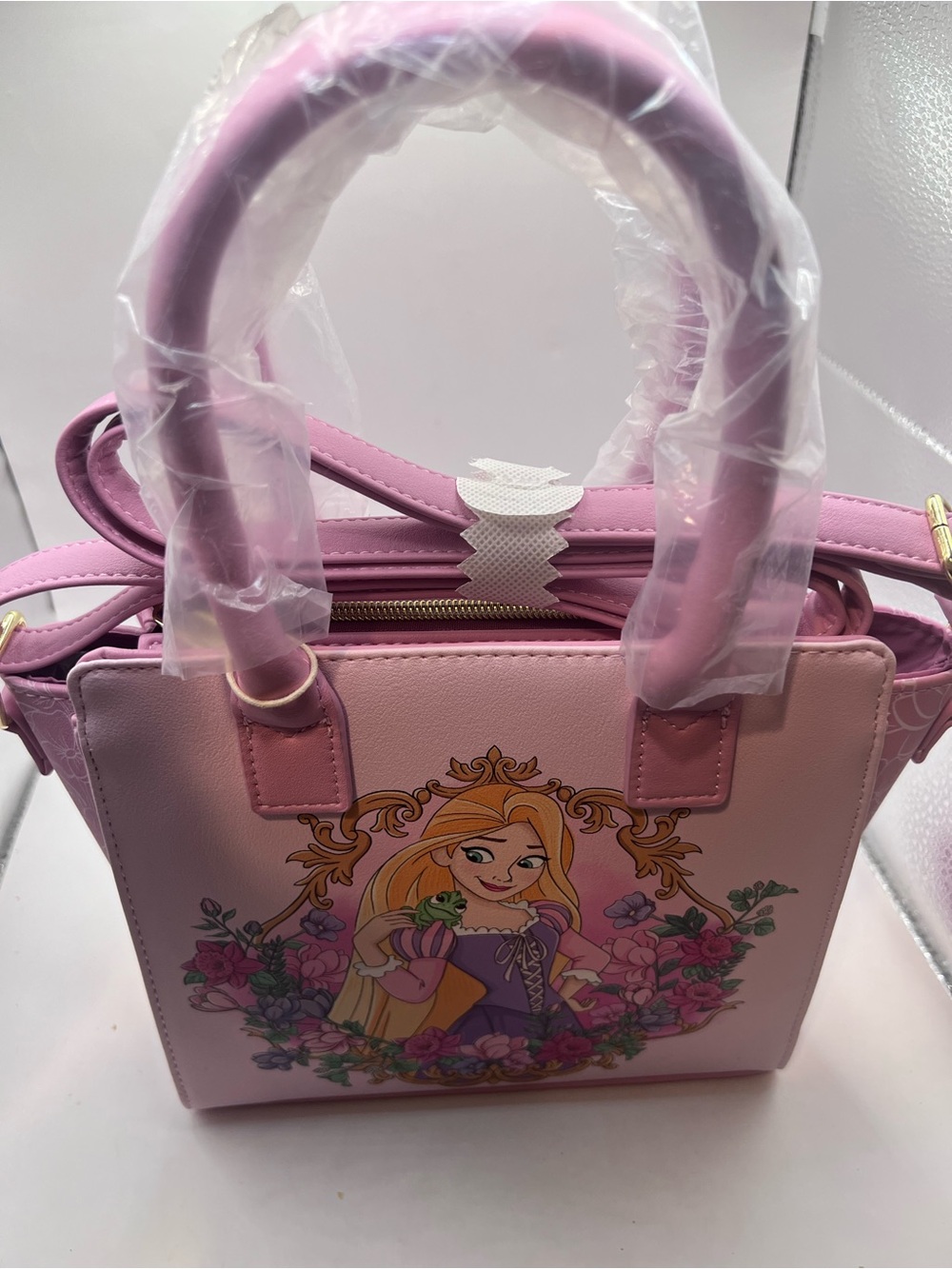 NWT disney loungefly rapunzel mini crossbody bag
